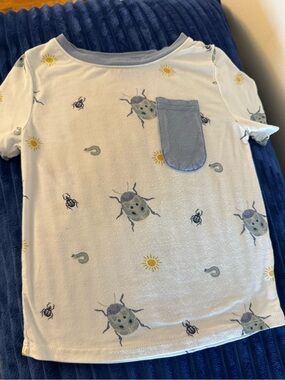 Kyte Baby Pocket T-shirt Beetle Print